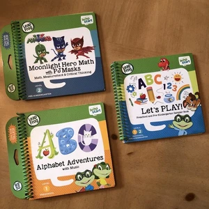 Set Of 3 Leapfrog Leap Start Level 1 & 2 Spiral Books Used Leap Frog Books Only - Picture 1 of 9