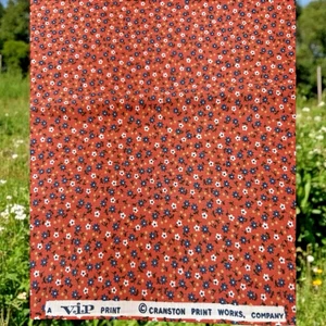 VIP Cranston Print Works Brown Floral Fabric Crafts Quilting 44"w x 1 yd - Picture 1 of 5