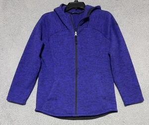 The North Face Purple Fleece Hoodie Jacket Full Zip Youth Girls Size XL (18) - Picture 1 of 6