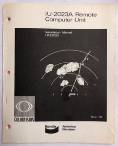 Bendix IU-2023A Remote Computer Unit Installtion Manual I.B. 22023 - Bild 1 von 11