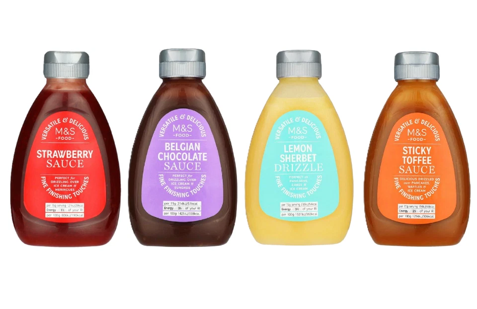 M&S Salsa da Dessert per Gocciolare Gelato Meringhe Frittelle Cialde Sundaes - Immagine 1 di 1