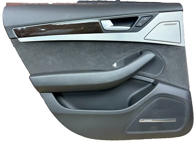 Cubierta del panel de moldura de la puerta trasera AUDI A8 D4 QUATTRO 2011-2018 conductor cepillado izquierdo OEM Foto 1 de 4