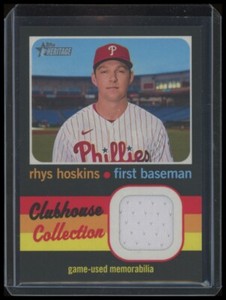 2020 Rhys Hoskins Topps Heritage #CCR-RH Clubhouse Collection Relics - Phillies
