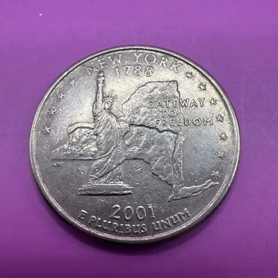 2001-P 25C New York 50 States Quarter - Image 1 of 4
