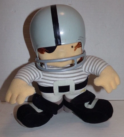 Vintage 1993 12 in NFL Huddles Los Angeles Oakland Raiders Plush Figure Cover