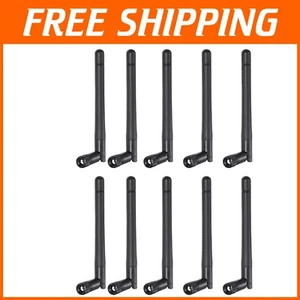Pack Premium 10 Antenne WiFi 3dBi Double Bande RP-SMA pour Connectivité Supérieure - Photo 1/11