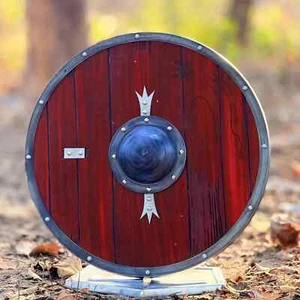 Wooden Viking Shield Authentic Ragnar Lothbrok Battleworn Shield Medieval Decor - Picture 1 of 5