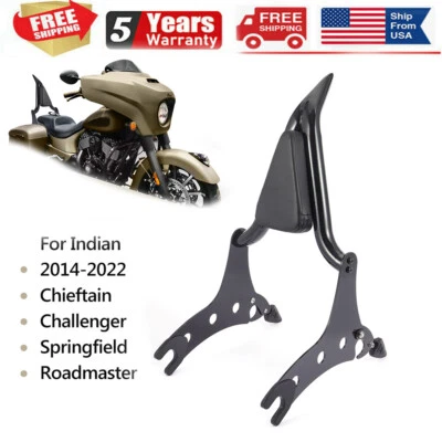 22''Passenger Backrest Sissy Bar For Indian Chieftain Roadmaster Challenger 14+ — 第 1/4 张图片