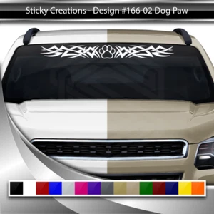 166-02 DOG PAW Print Decal Sticker Windshield Window Vinyl Banner Dog Lover Car - Picture 1 of 7