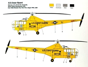 1/144 Helicopter: Sikorsky HO3S-1G Dragonfly [USCG] #mini337 : MINIWING - Picture 1 of 2
