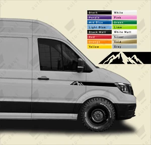Se adapta a MAN TGE - Ala Montaña Rayas Calcomanías Camper Van Autocaravana - Imagen 1 de 17