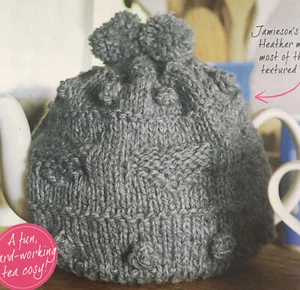 Bobbly Textured Tea Cosy Aran KNITTING PATTERN - Picture 1 of 2