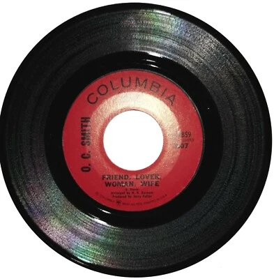 O.C. Smith 7" Vinyl Single Friend, Lover, Woman, Wife 1969 Columbia 4-44859 - Bild 1 von 4