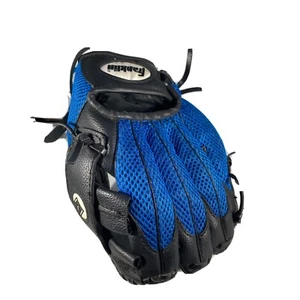 FRANKLIN 22348 -9 1/2 " YOUTH BASEBALL T-Ball GLOVE FITS (Left) HAND Blue Black - Picture 1 of 5