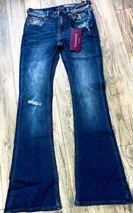 VIGOSS THE JAGGER FLARE W 24 L 32 NWT PREMIUM DENIUM New With Tags - Picture 1 of 8