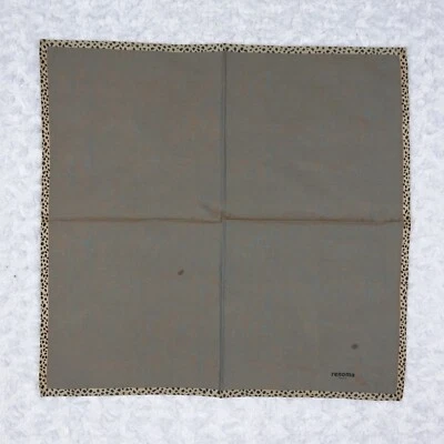 K118 Renoma Paris Marrón Verde 3d Color Tigre Leopardo Algodón Bufanda Bufandas 18" Foto 1 de 4