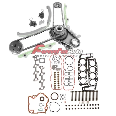For 2004-2007 Dodge Ram 1500 4.7L Timing Chain Kit w/ Head Gasket Bolts Set - Image 1 of 4