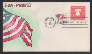 US Stamp #U548A on Herman Maul Handpainted Non-Profit First Day Cover VF - Picture 1 of 1