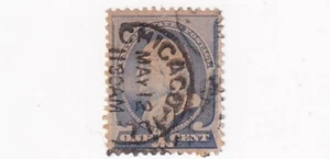 STAMPS US SCOTT 212 "Benjamin Franklin" 1 CENT 1887 USED - M - Picture 1 of 1