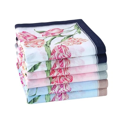 Pañuelos para mujer 100 algodón, pañuelos florales para dama, delicados para mujer... Foto 1 de 4