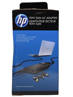 NUEVO SELLADO - Adaptador/Cargador de Corriente de Viaje Delgado HP 90W - H6Y83AA#ABA Foto 1 de 4