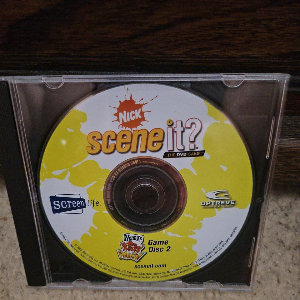 Nick Scene It The DVD Game Disc 2 Wendy's Kids Meal Nickelodeon - Image 1 of 1