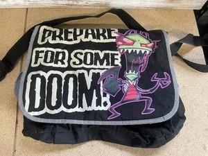 Borsa Messenger Vintage Invader Zim Rara Nickelodeon Prepararsi Per Qualche Destino Danneggiata - Foto 1 di 7
