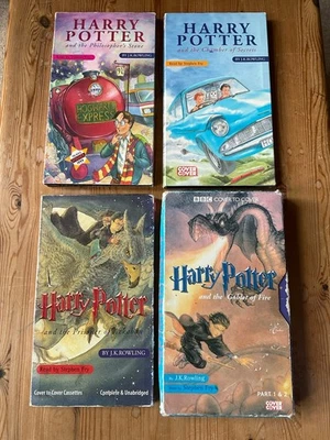 Harry Potter Audio CD Books Original Read By Stephen Fry 1-4 - Image 1 of 4