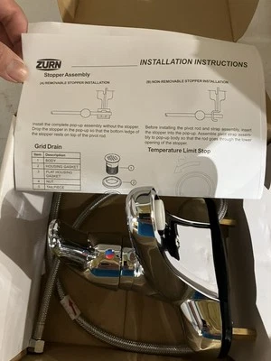 Zurn Z7440-XL-FC Polished Chrome 4" Centerset Faucet NEW 011047255 - Image 1 of 3