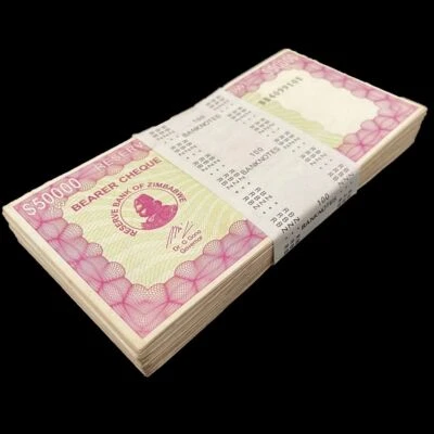 Zimbabwe 100 x 50000 Dollar 2006 - Pick- 30 - Bundle 100 PCS - USED - Image 1 of 2