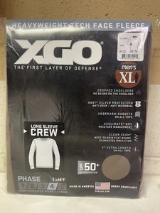 XGO Men's Heavyweight Phase 4 Performance (PH4) Long Sleeve Crew Shirt - Picture 1 of 3