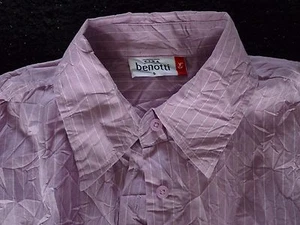 NEU ! Crinklebluse fein gestreift # Gr. S von Gina Benotti # absolut bügelfrei - Bild 1 von 5