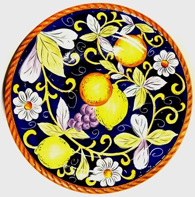 Tabletops Unlimited Ceramica Villa Bellagio 11 1/4" Dinner Plate Hand Crafted - Image 1 of 3