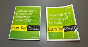 2 Exam Ref Bundle: 70-331 & MS-100 (SharePoint Server 2013 & Microsoft 365) - Picture 1 of 6