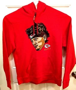 Majestic NFL Team Apparel Patrick Mahomes II KC Chiefs Red Hoody RARE! Size L - Picture 1 of 4