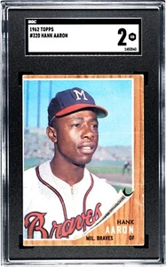 1962 Topps #320 Hank Aaron SGC 2 Good - Picture 1 of 2