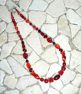 ★ mittellange Kette ★ Collier ★ rot ★ - Picture 1 of 3