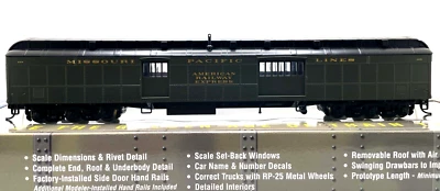 HO WALTHERS 932-10519 INTERNO DE EQUIPAJE PESADO GRAN NORTE DE MISSOURI PACÍFICO Foto 1 de 2