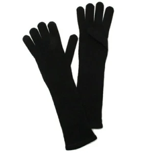 SALE Max Mara Gloves MM JOCK NERO Black 100% Cashmere Women's Authentic NEW - Picture 1 of 5