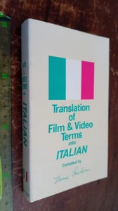 LIBRO : Translation of Film and Video Terms into: Italian Broché –1984 - Imagen 1 de 4