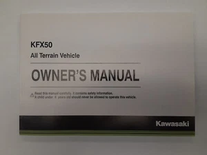 NEW 2017 Kawasaki KFX50 Owner's Manual - Bild 1 von 2
