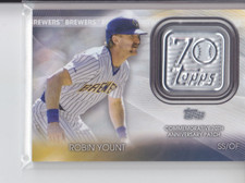 2021 Topps Update Series Robin Yount #T70P-RY 70th Anniversary Logo Patch