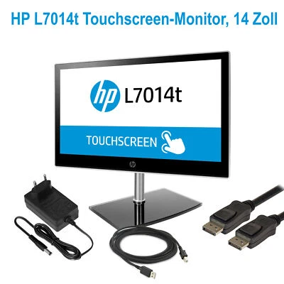 USB HP Touchscreen Kassen Monitor Kapazitiv 16 x 9 Display Port Win10 und 11 - Bild 1 von 4