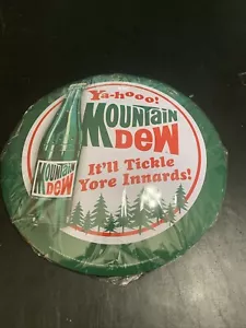 Mountain Dew Button Tin Sign 16" - Picture 1 of 1