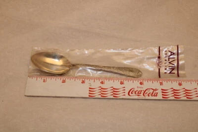 Ramo de novia Alvin cucharadita de plata de ley 6" *NUEVO* sellado Foto 1 de 2