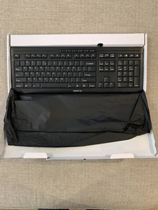 Cherry Stream Wired Quiet Keyboard Black JK-8500EU-2 New Open Box - Picture 1 of 3