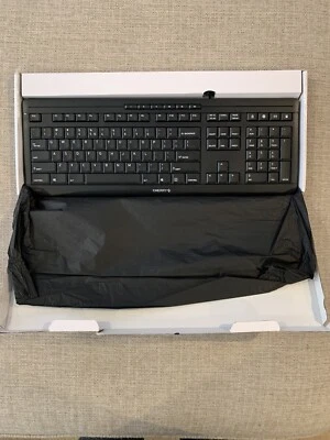 Cherry Stream Wired Quiet Keyboard Black JK-8500EU-2 New Open Box - Image 1 of 3