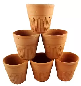 Baked Clay (mitti) Khullad / Cup , 100 ml -Set of 6 - Picture 1 of 4