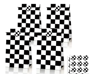 12PCS Racing Car Paper Lolly Loot Bag & 18pcs Stickers Kids Birthday Favour - Picture 1 of 5