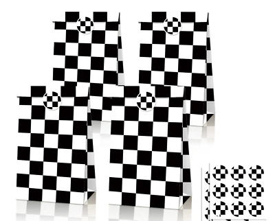 12PCS Racing Car Paper Lolly Loot Bag & 18pcs Stickers Kids Birthday Favour - image 1 of 4